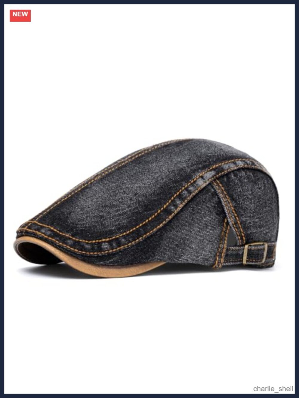 Cotton Newsboy Cap Breathable Ivy Gatsby Cabbie Beret Hat Adjustable Packable